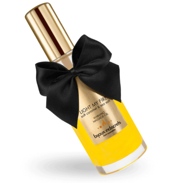 BIJOUX - MASSAGE OIL HEAT EFFECT CARAMEL AROMA - NOCTURNA DESIRES