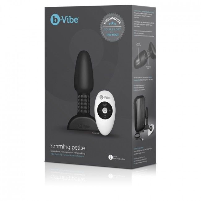 B-VIBE - RIMMING REMOTE CONTROL ANAL PLUG PETITE BLACK B-VIBE NOCTURNA DESIRES