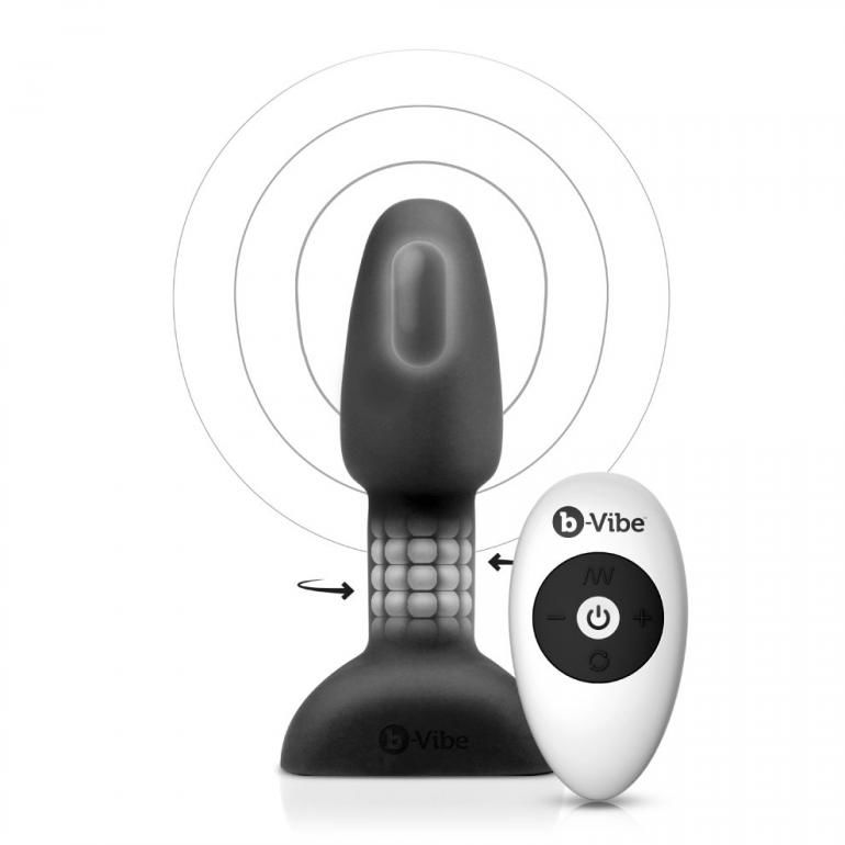 B-VIBE - RIMMING REMOTE CONTROL ANAL PLUG PETITE BLACK B-VIBE NOCTURNA DESIRES