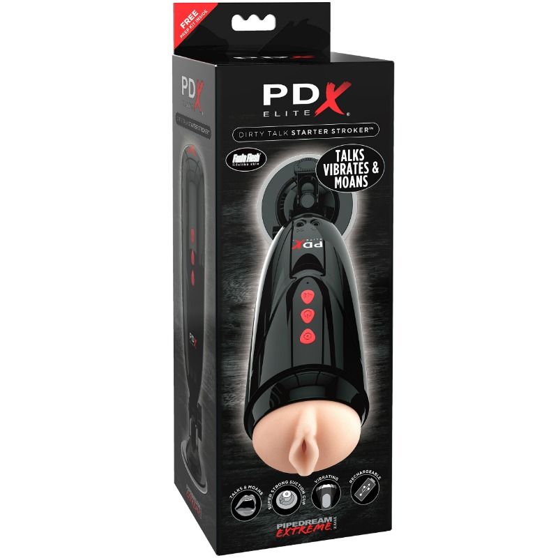 PDX ELITE - DIRTY TALK STARTER STROKER PDX ELITE NOCTURNA DESIRES