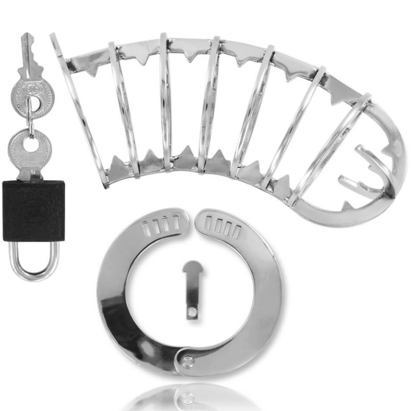 METAL HARD - PENIS CAGE WITH SECURITY LOCK 14 CM - NOCTURNA DESIRES