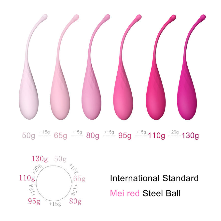 LESLIE - KEGEL FIT PELVIC MUSCLE TRAINING SET 6 WEIGHTS LESLIE NOCTURNA DESIRES