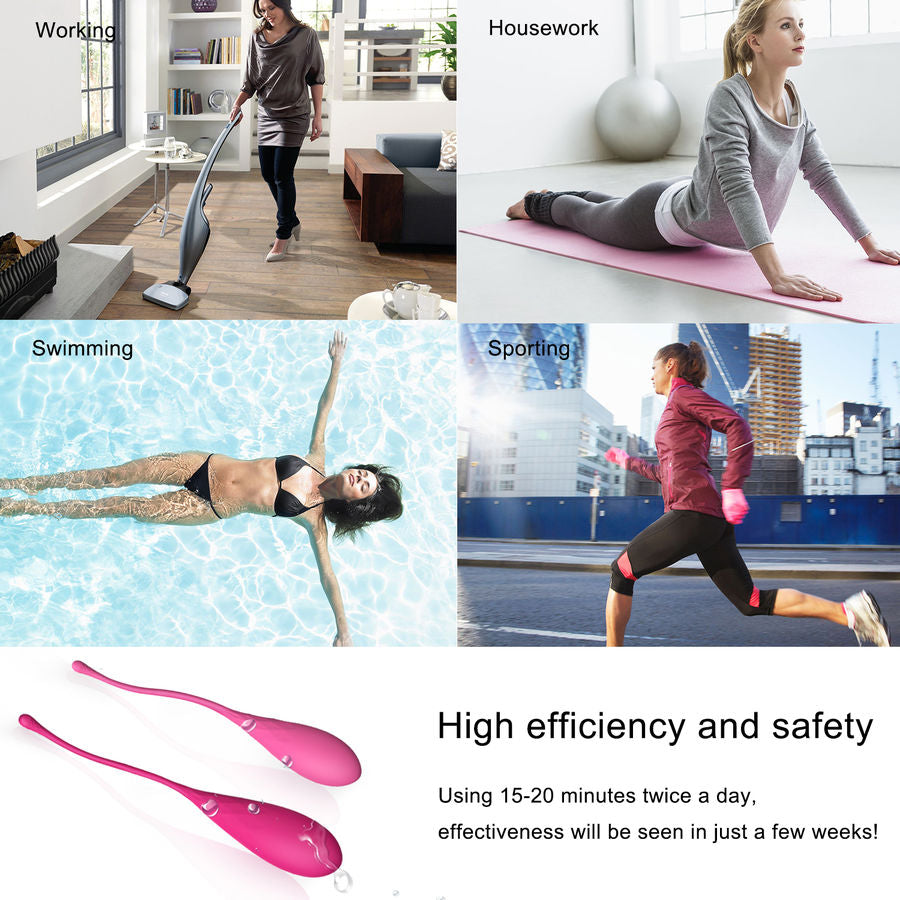LESLIE - KEGEL FIT PELVIC MUSCLE TRAINING SET 6 WEIGHTS LESLIE NOCTURNA DESIRES