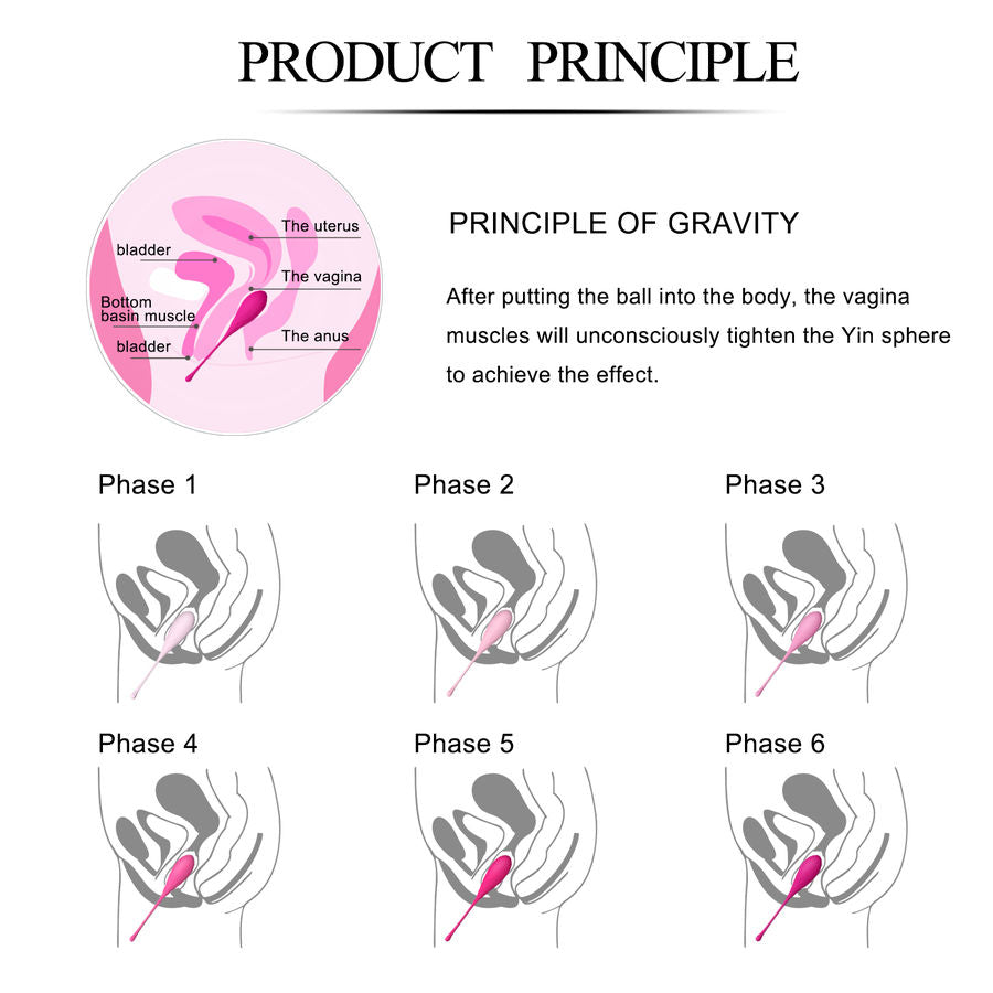 LESLIE - KEGEL FIT PELVIC MUSCLE TRAINING SET 6 WEIGHTS LESLIE NOCTURNA DESIRES