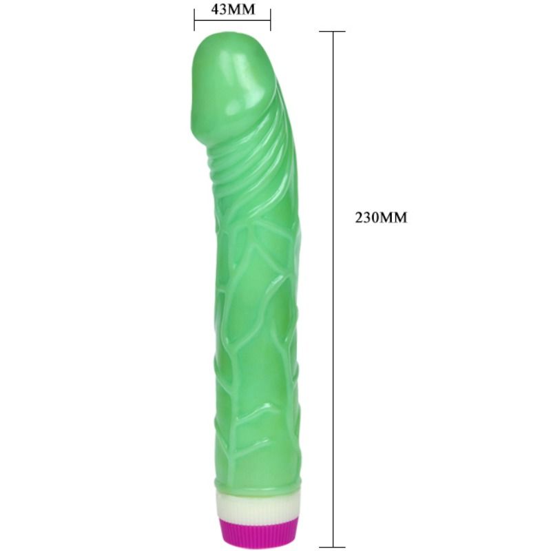 BAILE - WAVES OF PLEASURE VIBRATOR 23 CM GREEN BAILE VIBRATORS NOCTURNA DESIRES