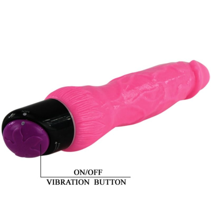 BAILE - COLORFUL SEX REALISTIC VIBRATOR PINK 24 CM BAILE NOCTURNA DESIRES