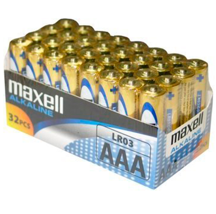 MAXELL - BATTERY AAA LR03 PACK*32 UDS - NOCTURNA DESIRES