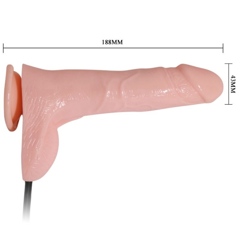BAILE - REALISTIC VIBRATING AND INFLATABLE DILDO 18.8 CM BAILE NOCTURNA DESIRES