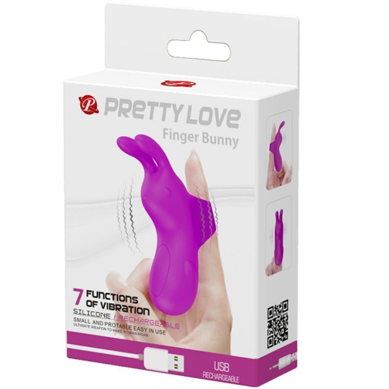 PRETTY LOVE - SMART RECHARGEABLE THIMBLE WITH RABBIT PRETTY LOVE SMART NOCTURNA DESIRES