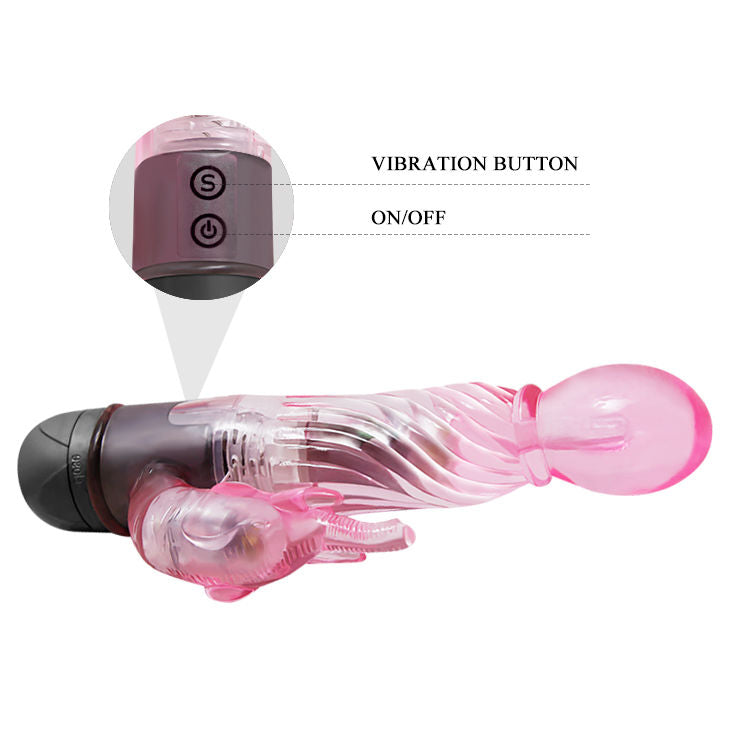 BAILE - GIVE YOU A KIND OF LOVER VIBRATOR WITH PINK RABBIT 10 MODES BAILE VIBRATORS NOCTURNA DESIRES