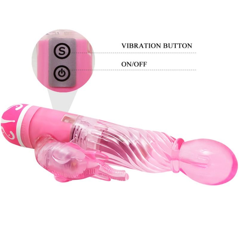 BAILE - MULTISPEED VIBRATOR WITH PINK STIMULATOR BAILE VIBRATORS NOCTURNA DESIRES