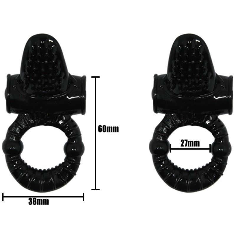 BAILE - SWEET RING VIBRATING RING WITH TEXTURED RABBIT BAILE FOR HIM NOCTURNA DESIRES