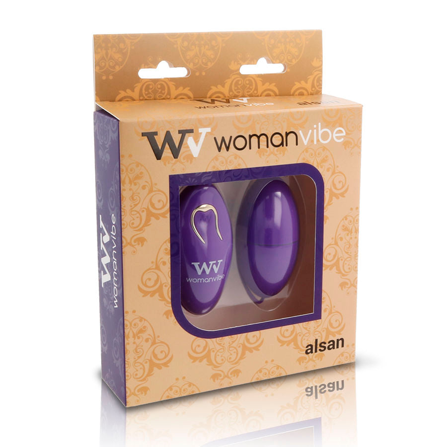 WOMANVIBE - ALSAN SILICONE REMOTE CONTROL EGG PURPLE WOMANVIBE NOCTURNA DESIRES