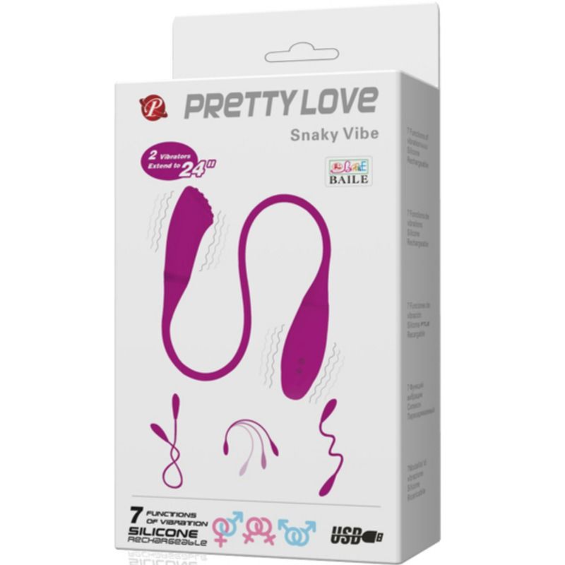 PRETTY LOVE - SMART SNAKY VIBE VIBRATOR 2 MOTORS PRETTY LOVE SMART NOCTURNA DESIRES