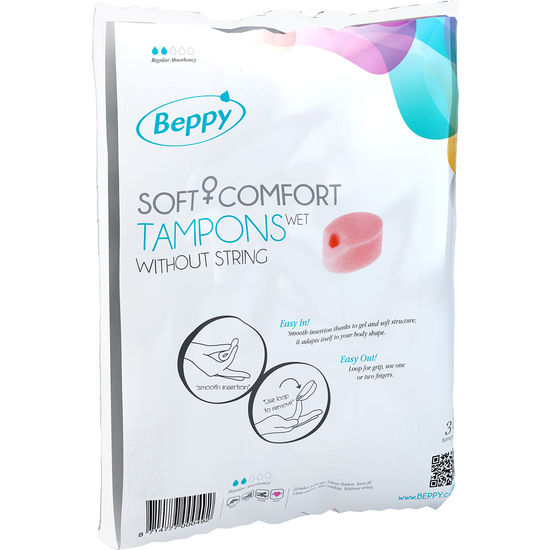 BEPPY - SOFT COMFORT TAMPONS WET 30 UNITS - NOCTURNA DESIRES