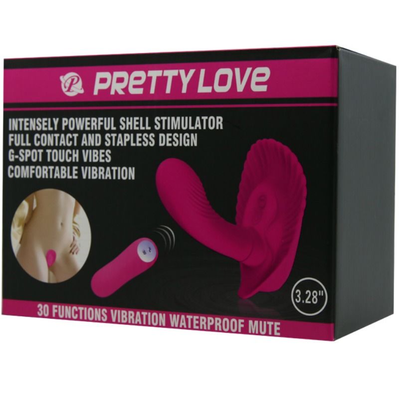 PRETTY LOVE - REMOTE CONTROL STIMULATING SHELL PRETTY LOVE FLIRTATION NOCTURNA DESIRES