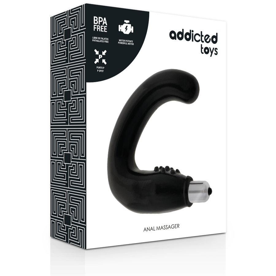 ADDICTED TOYS - ANAL MASSAGER BLACK - NOCTURNA DESIRES