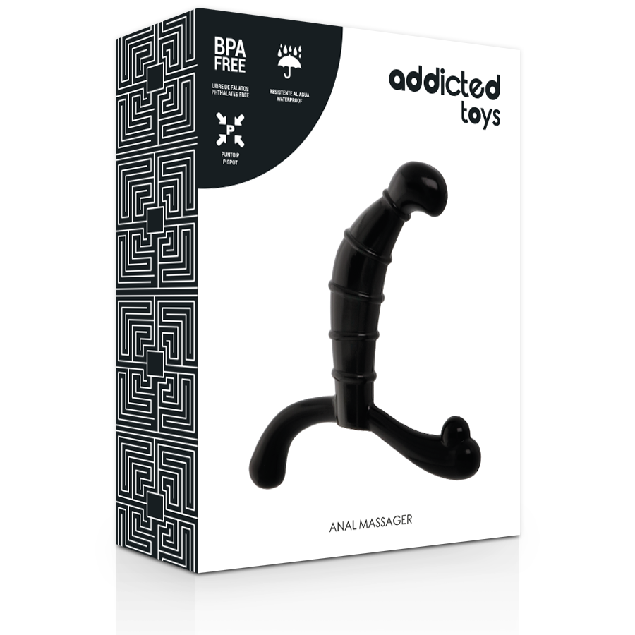 ADDICTED TOYS - PROSTATE ANAL PLEASURE BLACK - NOCTURNA DESIRES