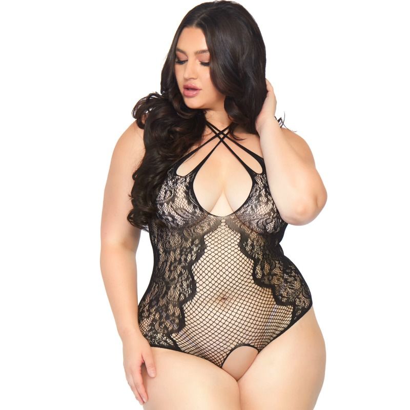 LEG AVENUE - CROTHLESS TEDDY 1X-2X - NOCTURNA DESIRES