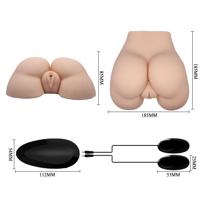 CRAZY BULL - REALISTIC VAGINA AND ANUS WITH VIBRATION POSITION 5 CRAZY BULL NOCTURNA DESIRES