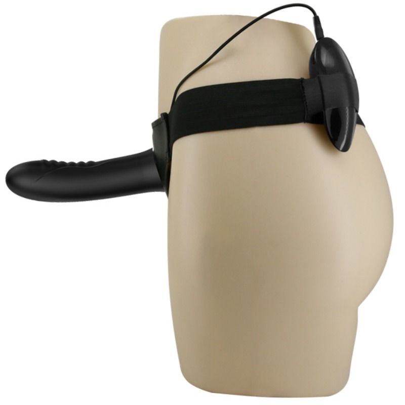 PRETTY LOVE - MYRON STRAP ON WITH VIBRATION AND HOLLOW DILDO - NOCTURNA DESIRES