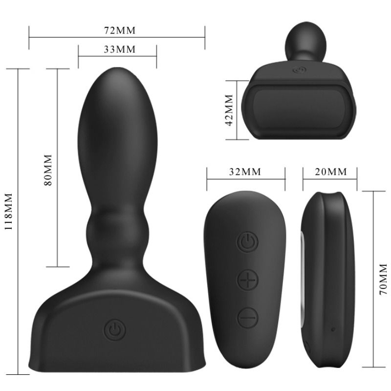 PRETTY LOVE - MARRIEL PROSTATIC VIBRATOR AND INFLATABLE - NOCTURNA DESIRES