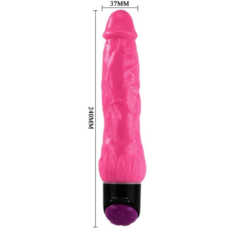 BAILE - COLORFUL SEX LILAC REALISTIC VIBRATOR 24 CM BAILE NOCTURNA DESIRES