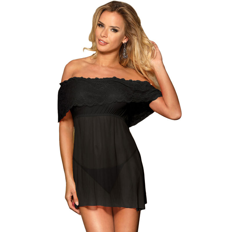 SUBBLIME - DRESSES SHORT DRESS + THONG BLACK S/M SUBBLIME DRESSES NOCTURNA DESIRES