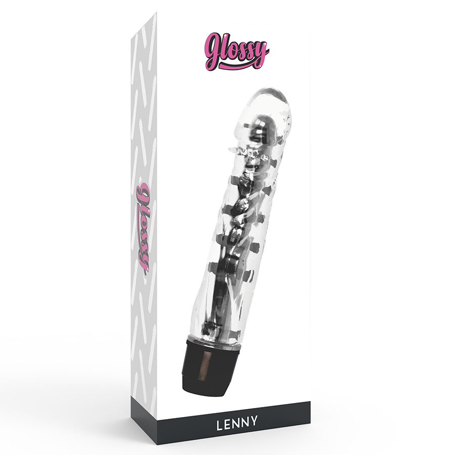 GLOSSY - LENNY VIBRATOR BLACK - NOCTURNA DESIRES