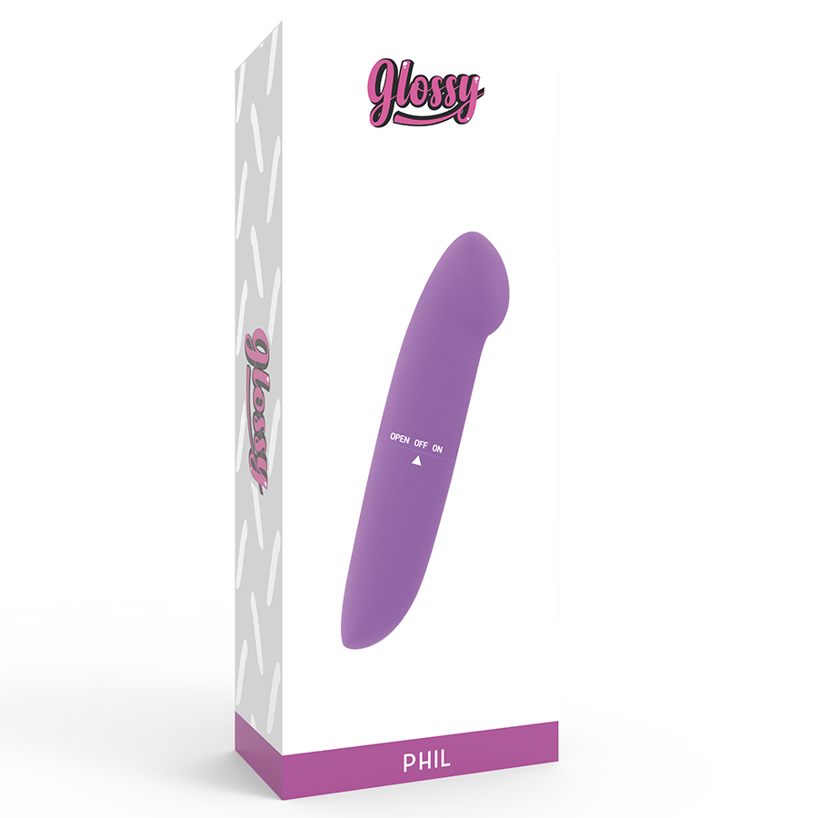GLOSSY - PHIL VIBRATOR PURPLE - NOCTURNA DESIRES