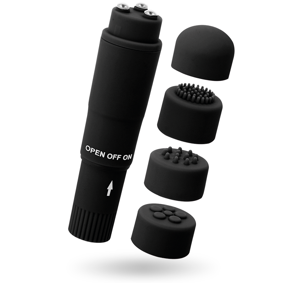 GLOSSY - KURT POCKET MASSAGER BLACK - NOCTURNA DESIRES