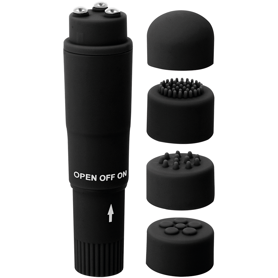 GLOSSY - KURT POCKET MASSAGER BLACK - NOCTURNA DESIRES