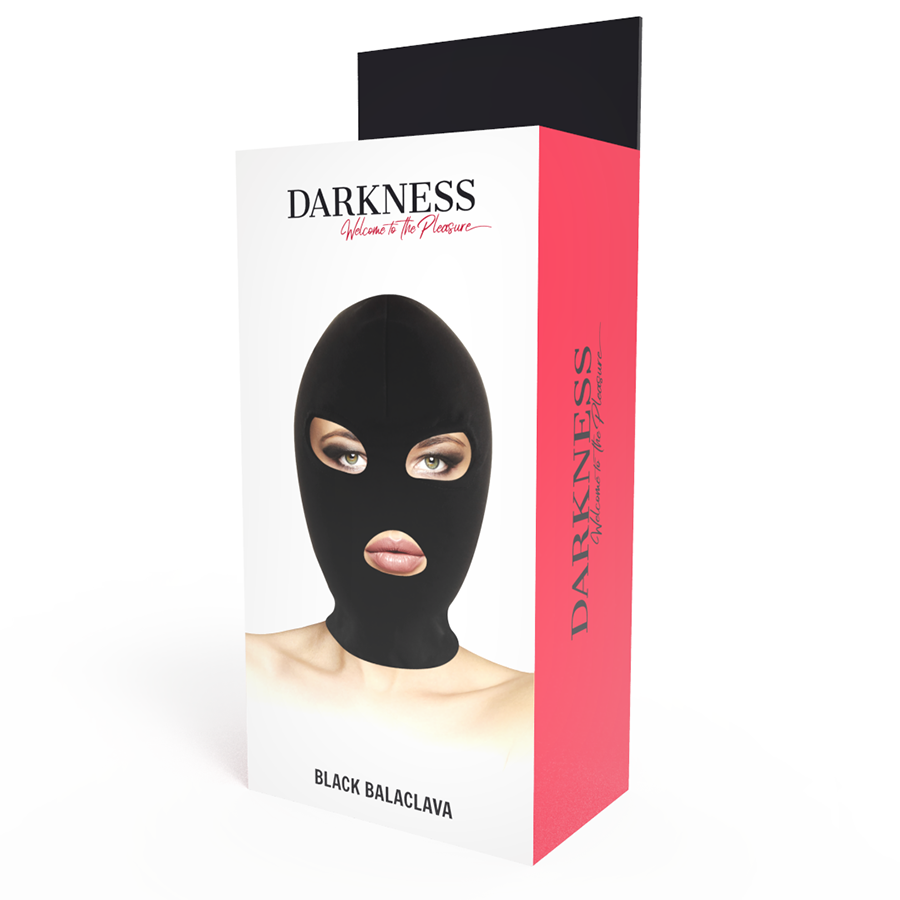 DARKNESS - BDSM SUBMISSION MASK MOUTH AND EYES BLACK - NOCTURNA DESIRES