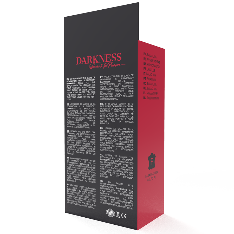 DARKNESS - SUBJUGATION MASK BLACK - NOCTURNA DESIRES