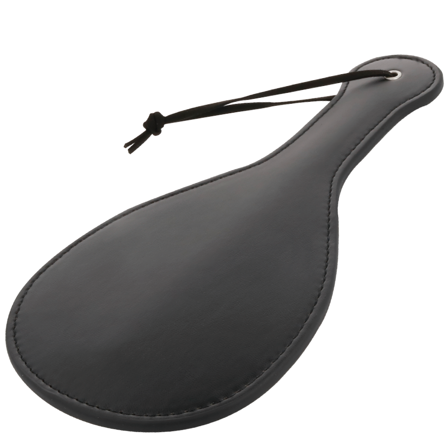 DARKNESS - ROUNDED BLACK FETISH PADDLE - NOCTURNA DESIRES