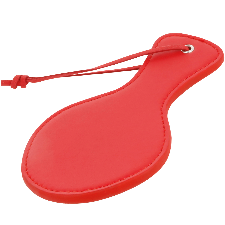DARKNESS - RED ROUNDED FETISH PADDLE - NOCTURNA DESIRES