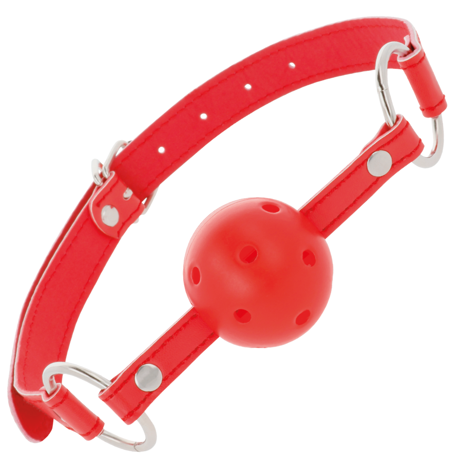 DARKNESS - RED BREATHABLE GAG - NOCTURNA DESIRES
