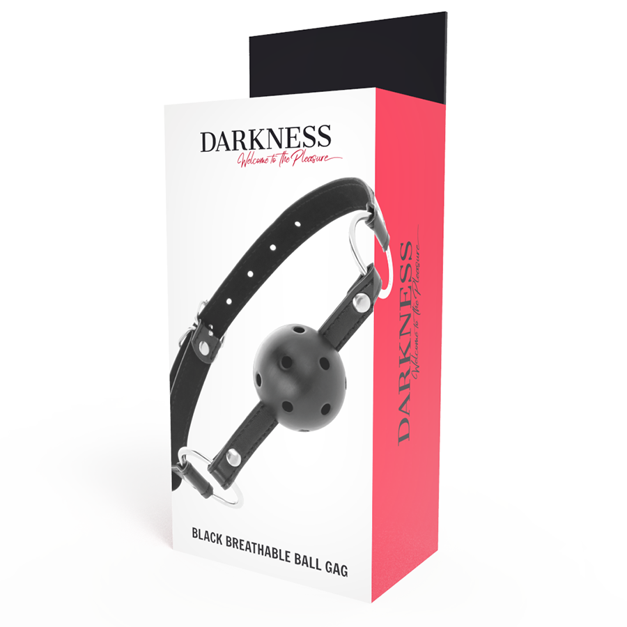 DARKNESS - BLACK BREATHABLE GAG - NOCTURNA DESIRES