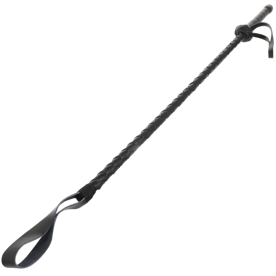 DARKNESS - LEATHER FETISH BDSM WHIP 60CM - NOCTURNA DESIRES