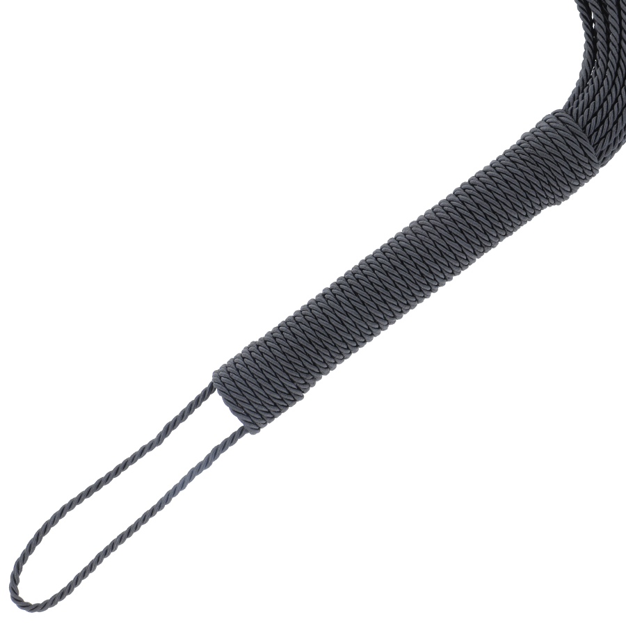 DARKNESS - BLACK BONDAGE WHIP 50CM - NOCTURNA DESIRES