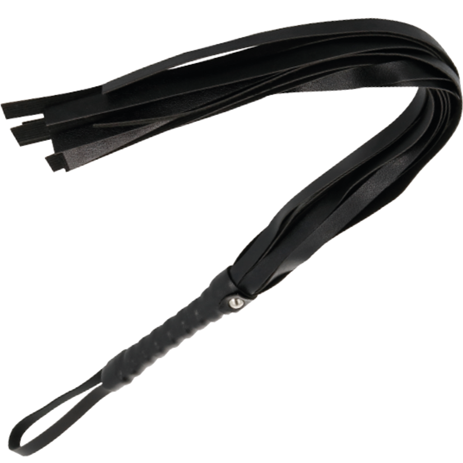 DARKNESS - BLACK BONDAGE WHIP 45 CM - NOCTURNA DESIRES