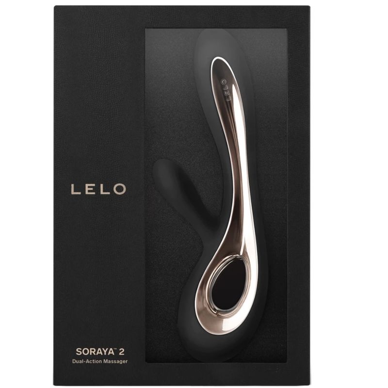 LELO - SORAYA 2 BLACK RABBIT VIBRATOR - NOCTURNA DESIRES