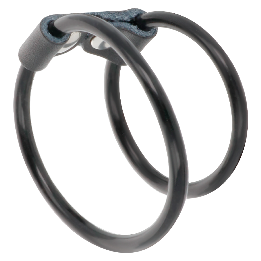 DARKNESS - DOUBLE FLEXIBLE PENIS RING - NOCTURNA DESIRES