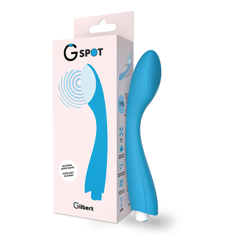 G-SPOT - GYLBERT TURQUOISE BLUE G-SPOT VIBRATOR - NOCTURNA DESIRES