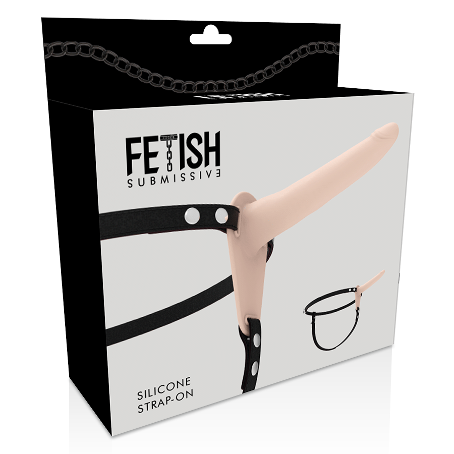 FETISH SUBMISSIVE HARNESS - FLESH SILICONE 15 CM - NOCTURNA DESIRES