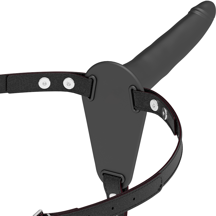 FETISH SUBMISSIVE HARNESS - BLACK SILICONE 15 CM - NOCTURNA DESIRES