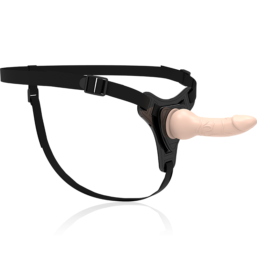 FETISH SUBMISSIVE HARNESS - FLESH REALISTIC SILICONE 16 CM - NOCTURNA DESIRES