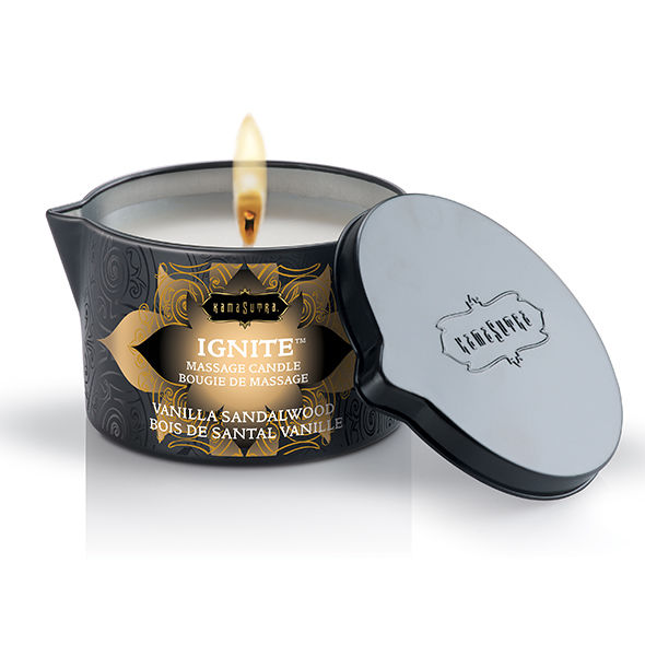 KAMASUTRA - VANILLA AND SANDALWOOD MASSAGE CANDLE 170 GR KAMASUTRA COSMETICS NOCTURNA DESIRES