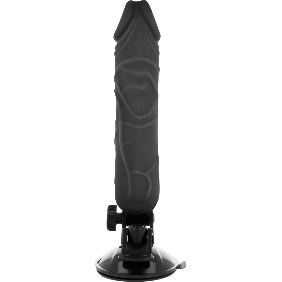BASECOCK - REALISTIC VIBRATOR REMOTE CONTROL BLACK 20 CM -O- 4 CM - NOCTURNA DESIRES