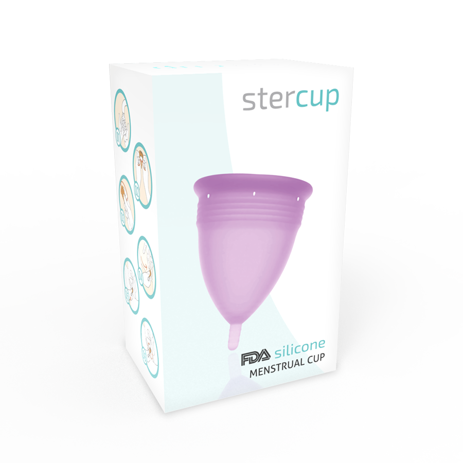 STERCUP - FDA SILICONE MENSTRUAL CUP VIOLET - SIZE S - NOCTURNA DESIRES